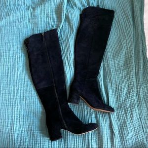 Suede over the knee boots